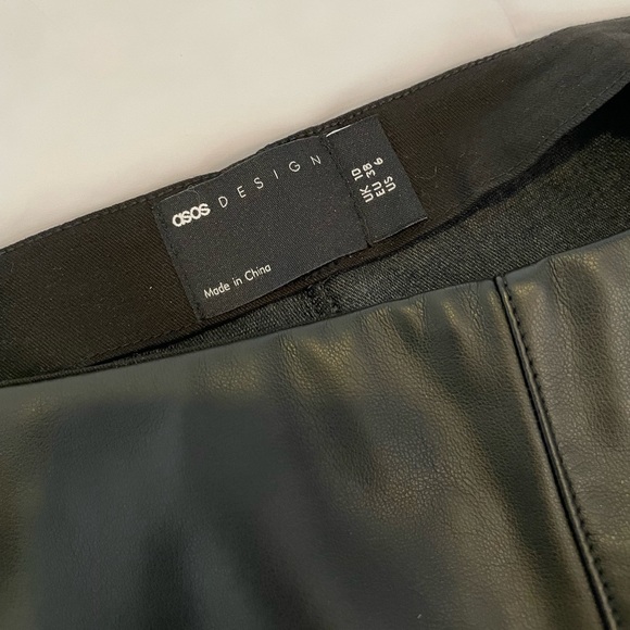 ASOS Faux Leather Pants - Picture 3 of 9